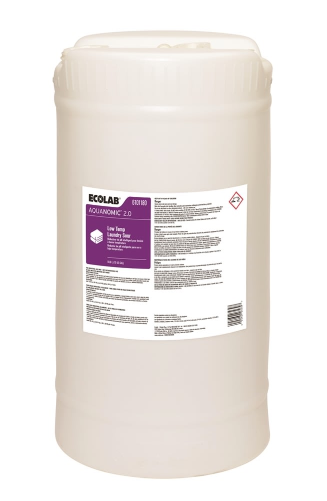 GuestSupply US | Ecolab® Aquanomic 2.0 Low-Temp Laundry Sour, 15